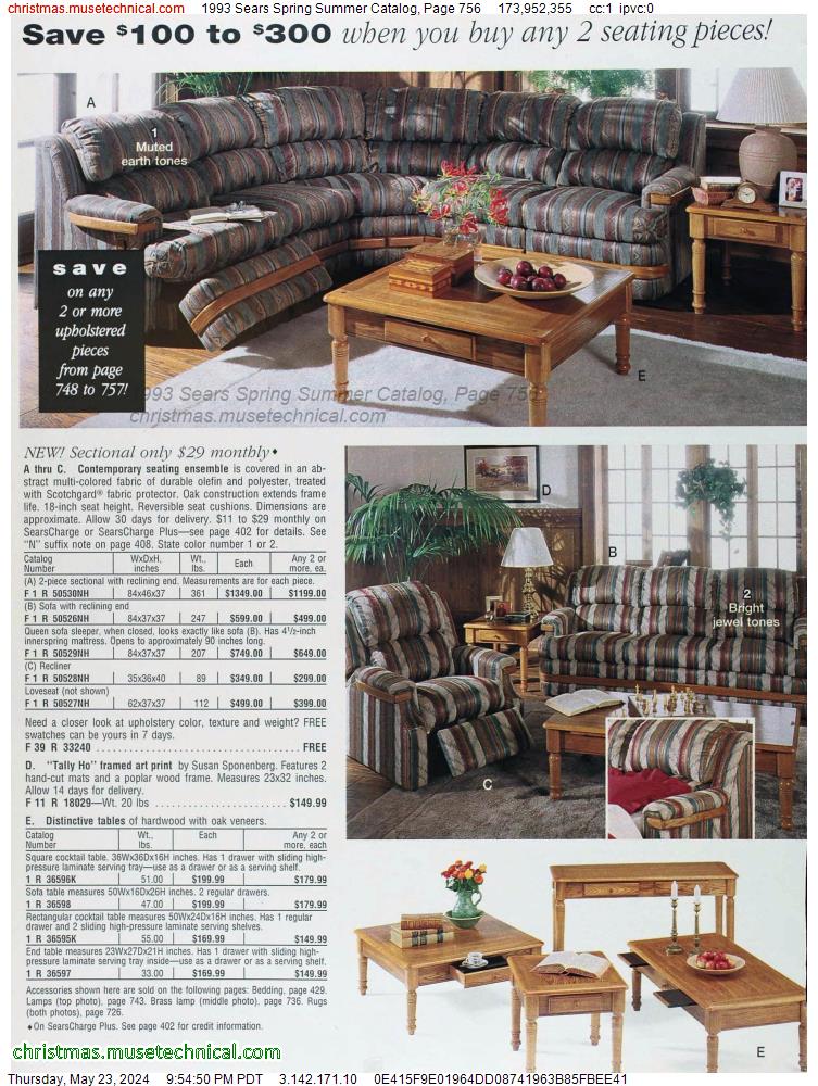 1993 Sears Spring Summer Catalog, Page 756