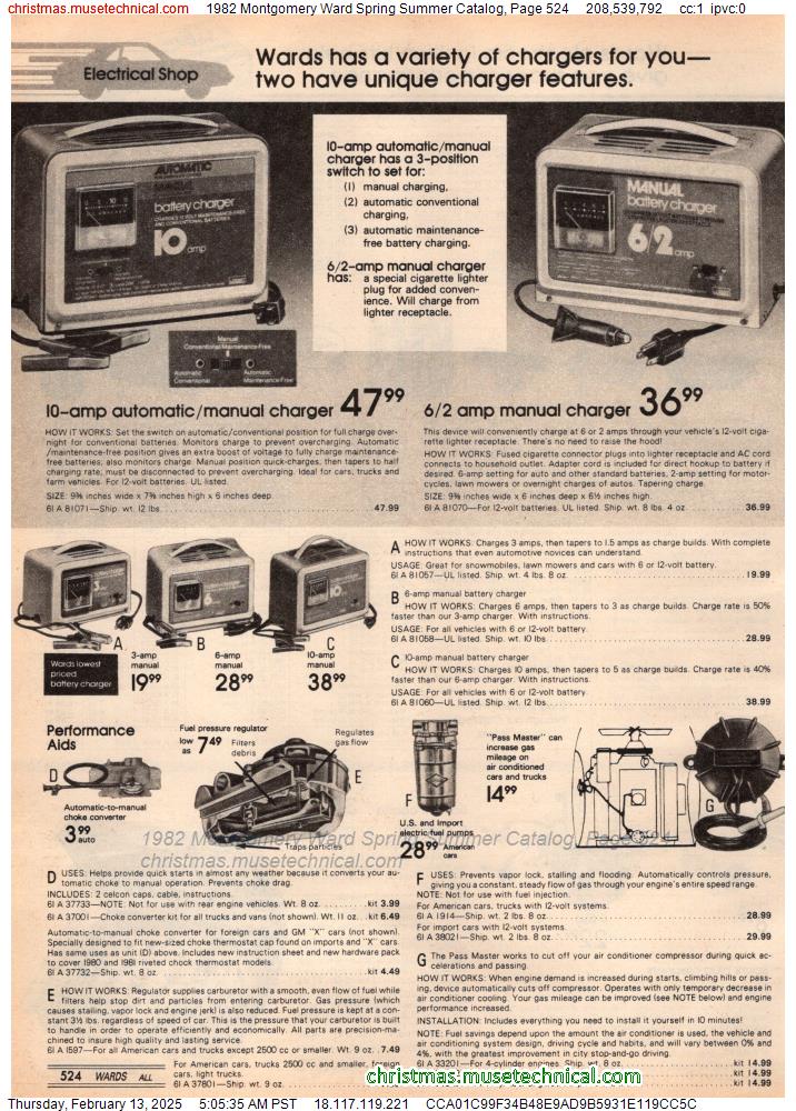 1982 Montgomery Ward Spring Summer Catalog, Page 524