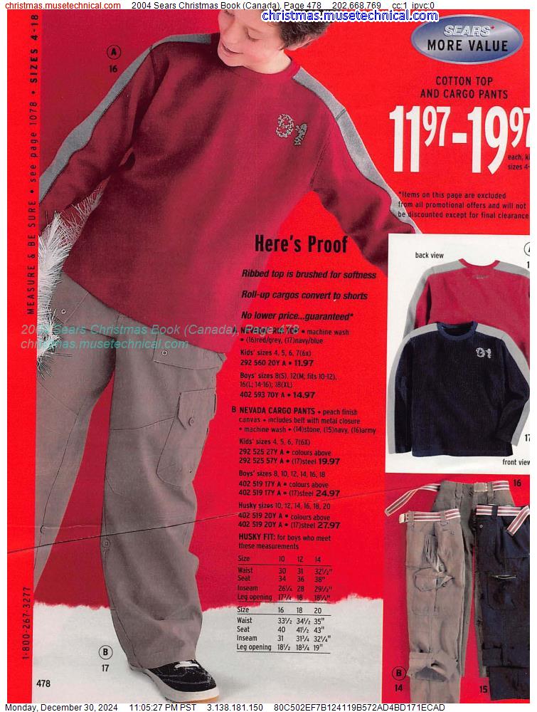 2004 Sears Christmas Book (Canada), Page 478