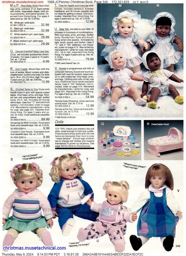1986 JCPenney Christmas Book, Page 349