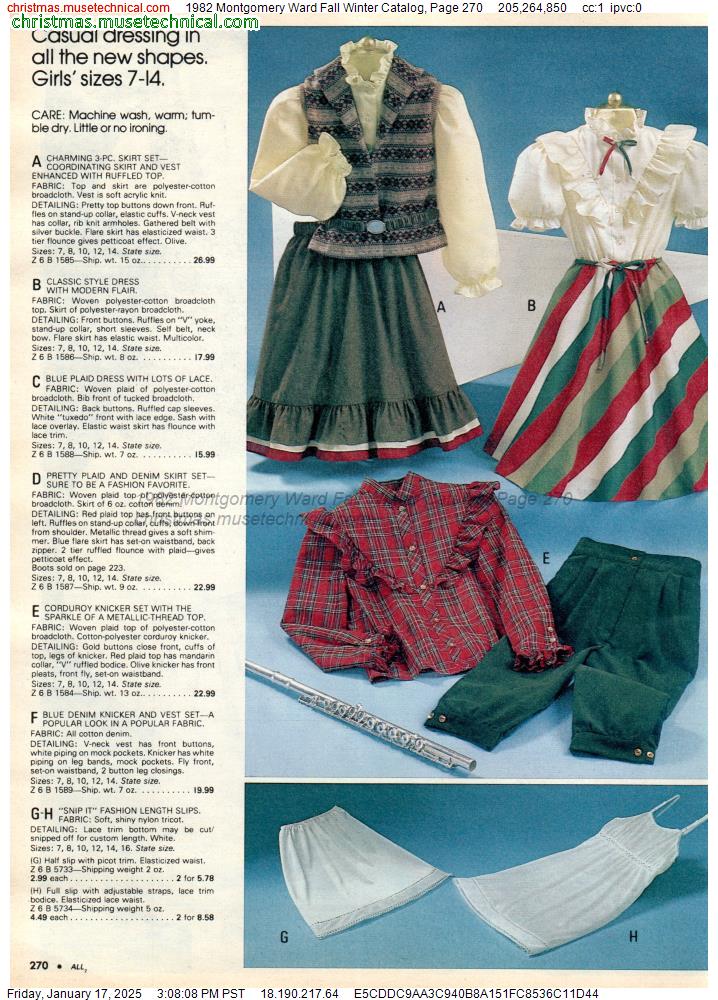 1982 Montgomery Ward Fall Winter Catalog, Page 270