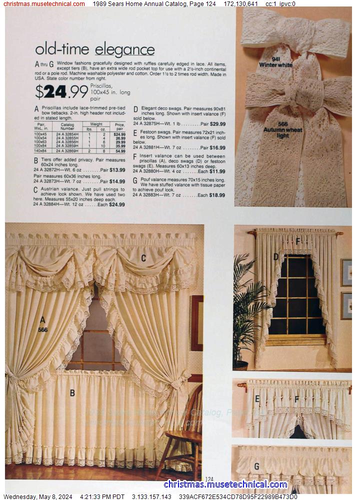 1989 Sears Home Annual Catalog, Page 124