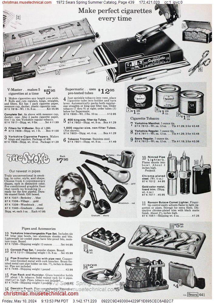 1972 Sears Spring Summer Catalog, Page 439