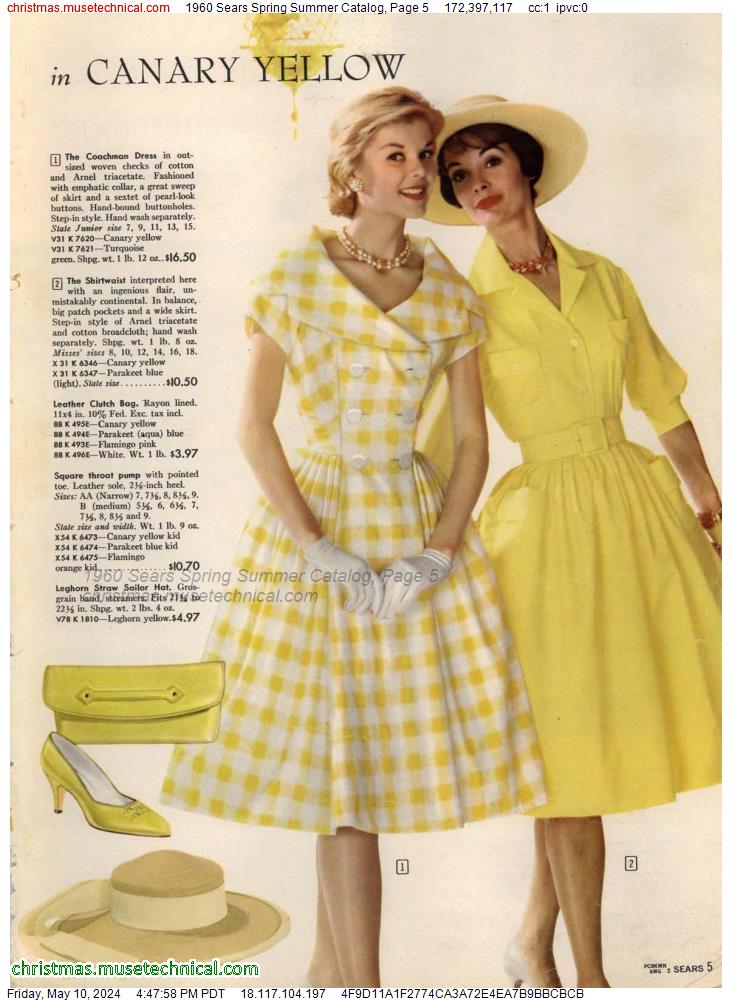 1960 Sears Spring Summer Catalog, Page 5