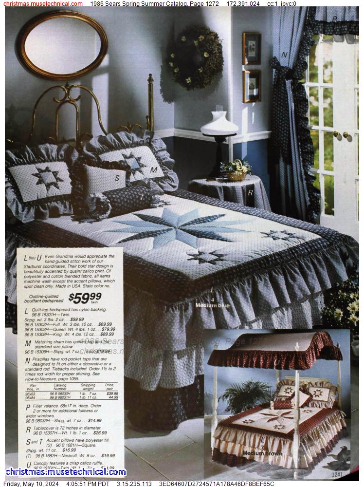 1986 Sears Spring Summer Catalog, Page 1272