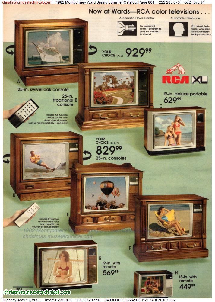 1982 Montgomery Ward Spring Summer Catalog, Page 804