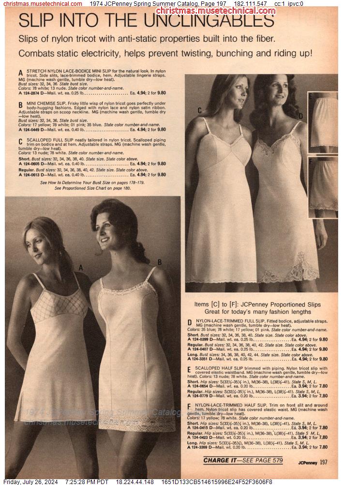 1974 JCPenney Spring Summer Catalog, Page 197