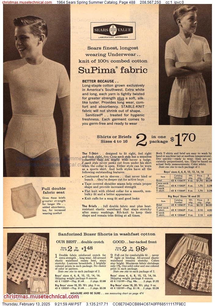 1964 Sears Spring Summer Catalog, Page 488