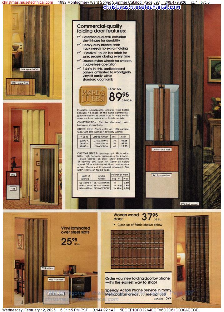 1982 Montgomery Ward Spring Summer Catalog, Page 597