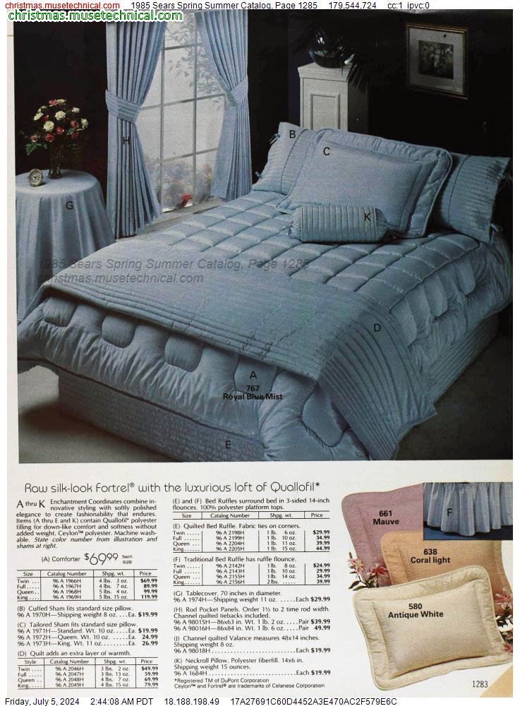 1985 Sears Spring Summer Catalog, Page 1285