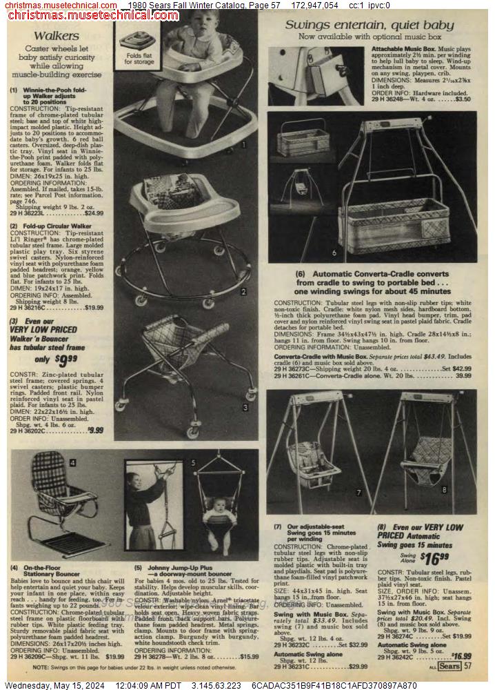 1980 Sears Fall Winter Catalog, Page 57