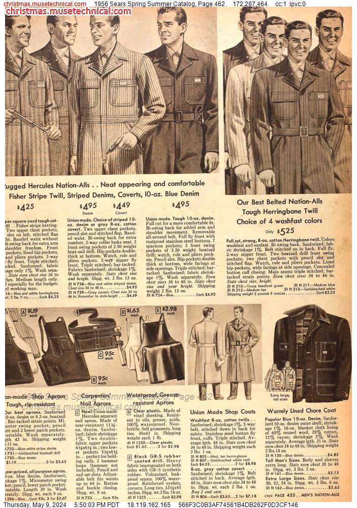 1956 Sears Spring Summer Catalog, Page 462