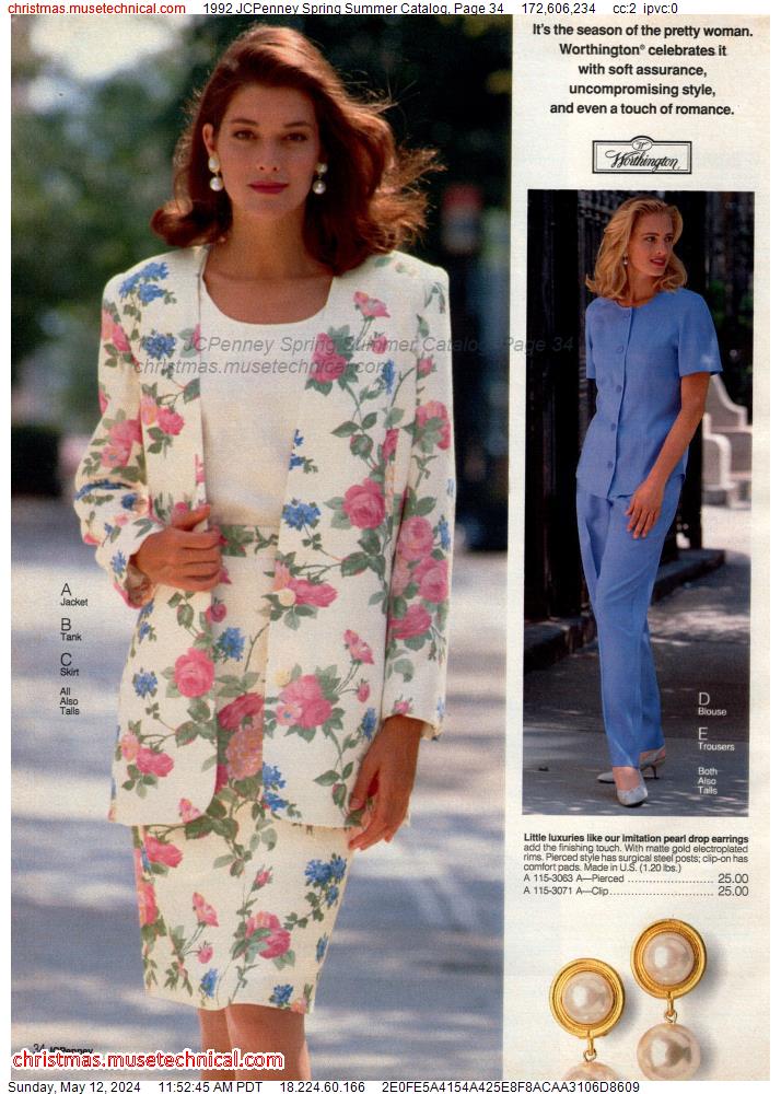 1992 JCPenney Spring Summer Catalog, Page 34