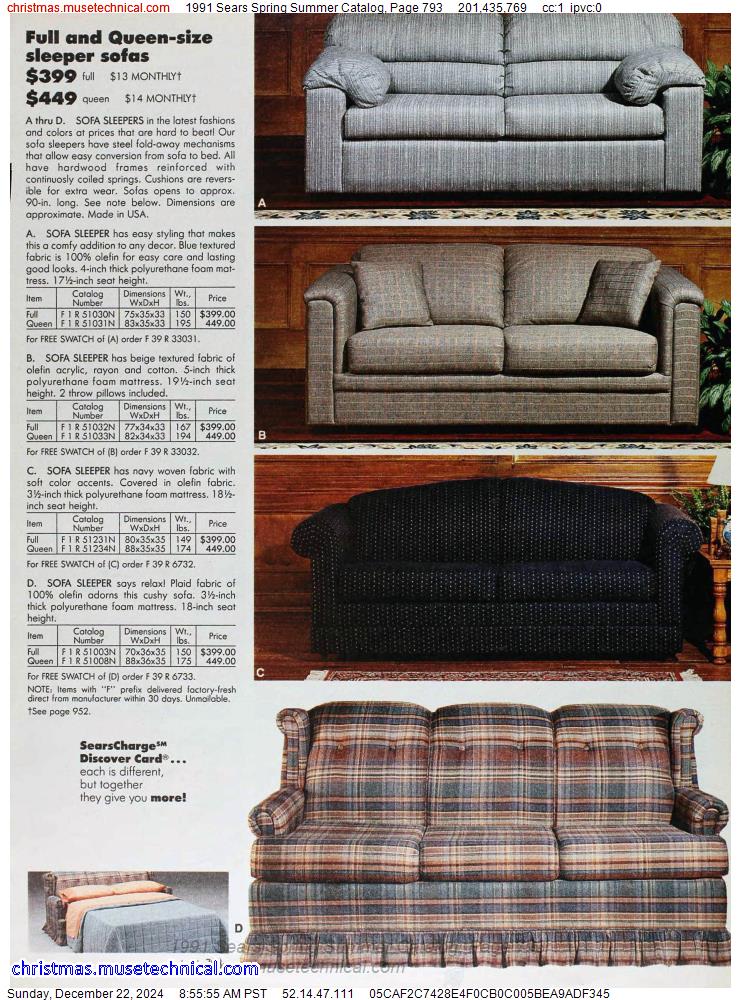 1991 Sears Spring Summer Catalog, Page 793