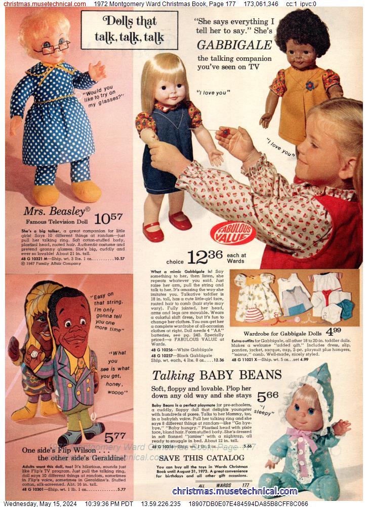 1972 Montgomery Ward Christmas Book, Page 177