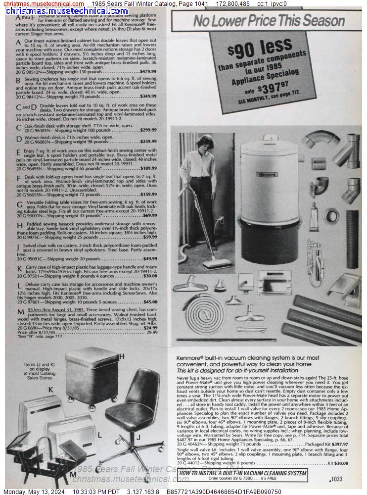 1985 Sears Fall Winter Catalog, Page 1041