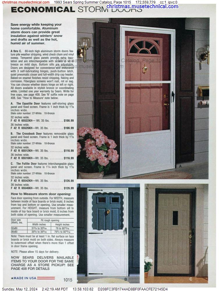 1993 Sears Spring Summer Catalog, Page 1015
