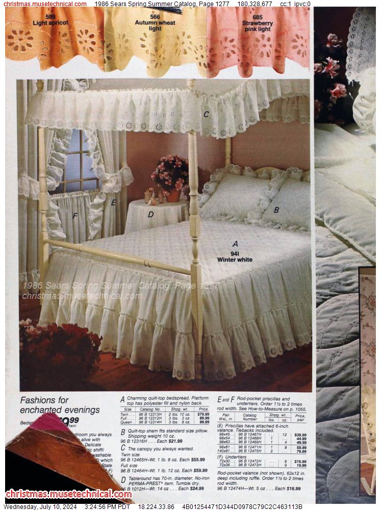 1986 Sears Spring Summer Catalog, Page 1277