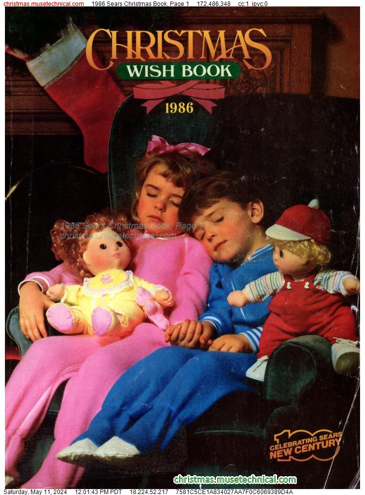 1986 Sears Christmas Book, Page 1