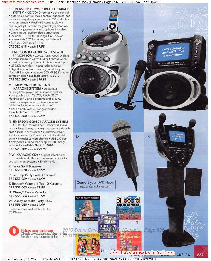 2010 Sears Christmas Book (Canada), Page 696