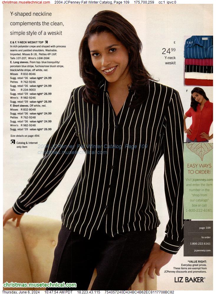 2004 JCPenney Fall Winter Catalog, Page 109