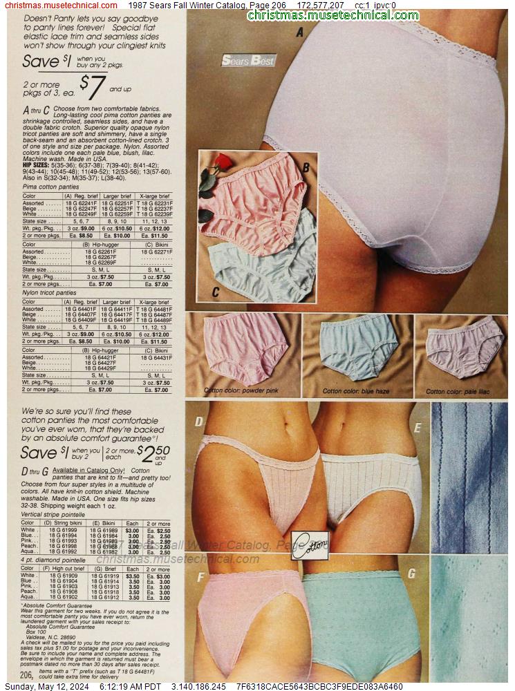 1987 Sears Fall Winter Catalog, Page 206