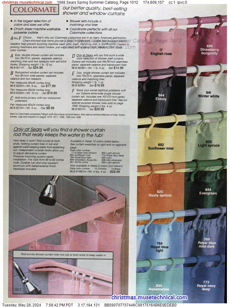 1988 Sears Spring Summer Catalog, Page 1012