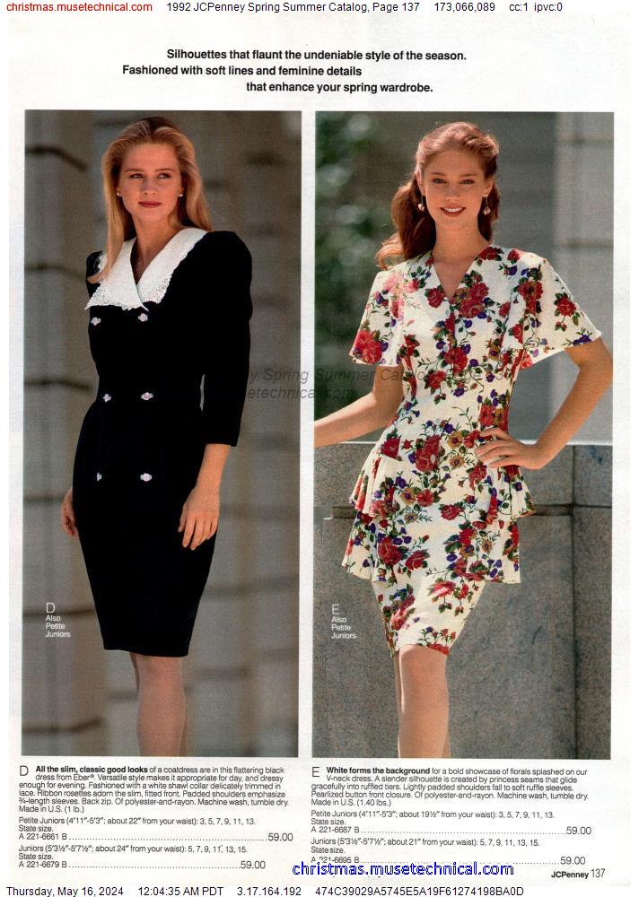 1992 JCPenney Spring Summer Catalog, Page 137