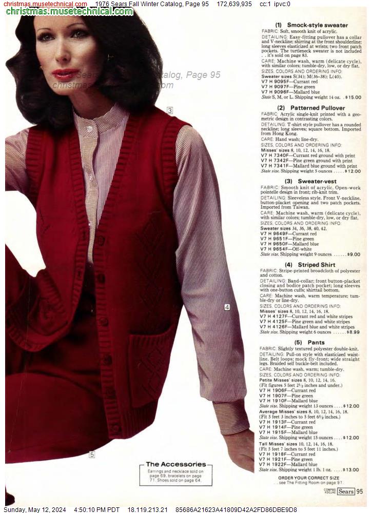1976 Sears Fall Winter Catalog, Page 95