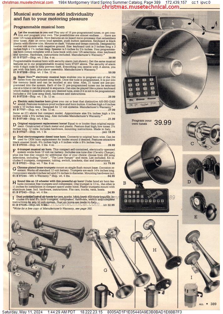 1984 Montgomery Ward Spring Summer Catalog, Page 389