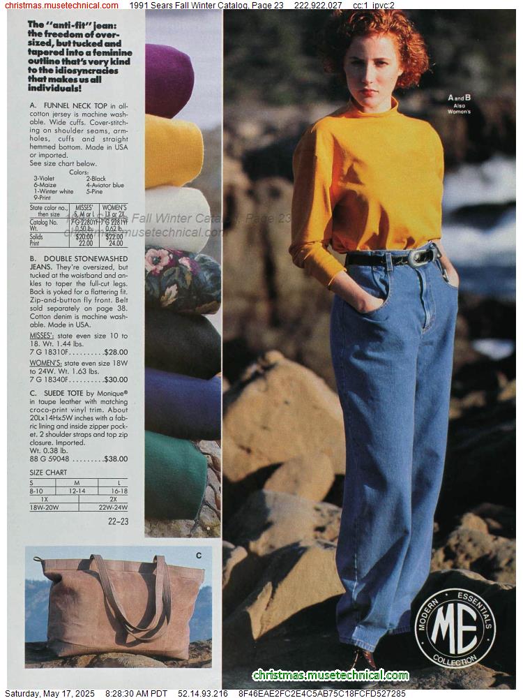 1991 Sears Fall Winter Catalog, Page 23