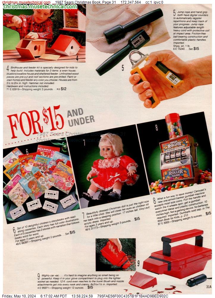 1987 Sears Christmas Book, Page 31