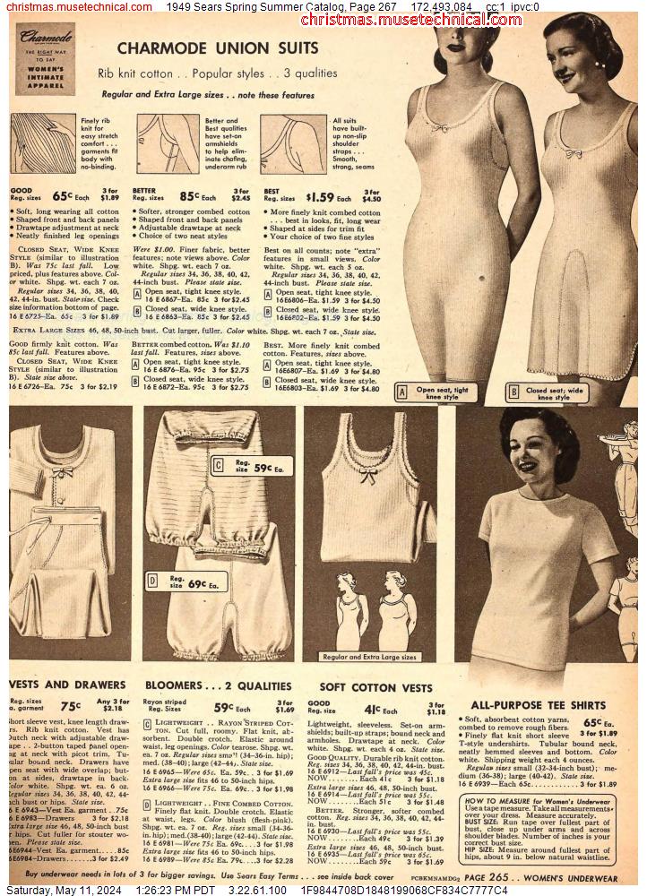 1949 Sears Spring Summer Catalog, Page 267