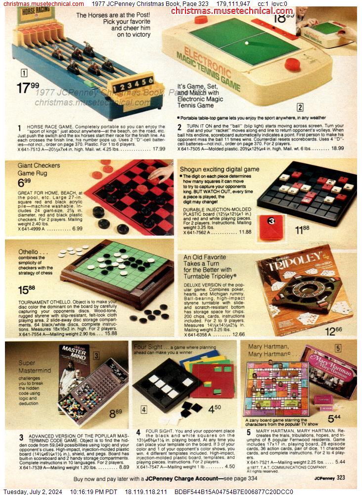 1977 JCPenney Christmas Book, Page 323