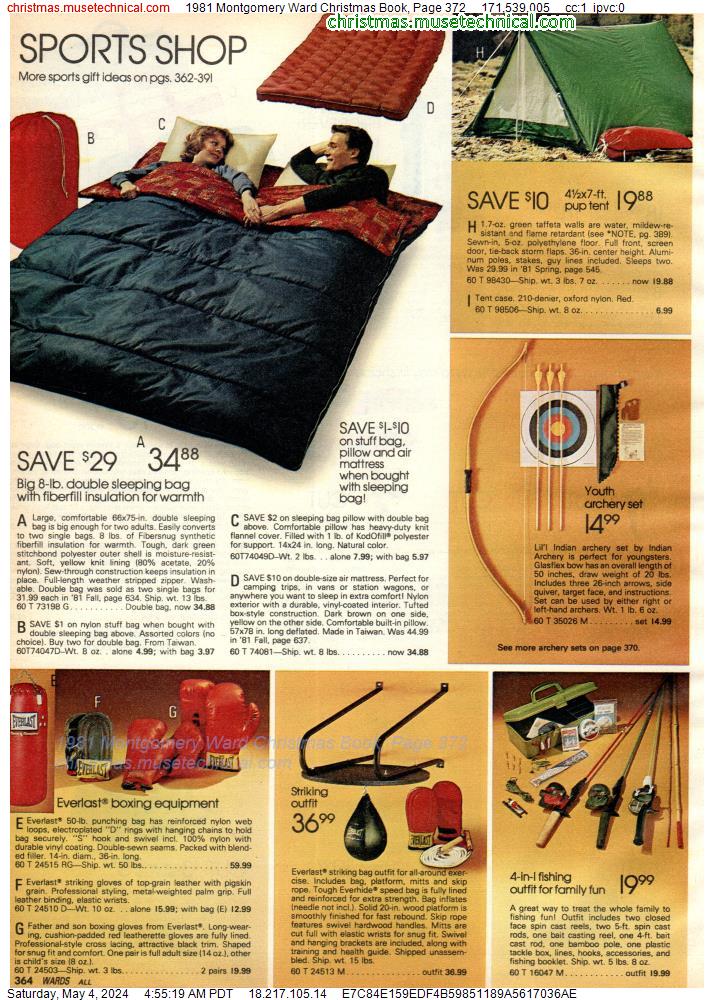 1981 Montgomery Ward Christmas Book, Page 372