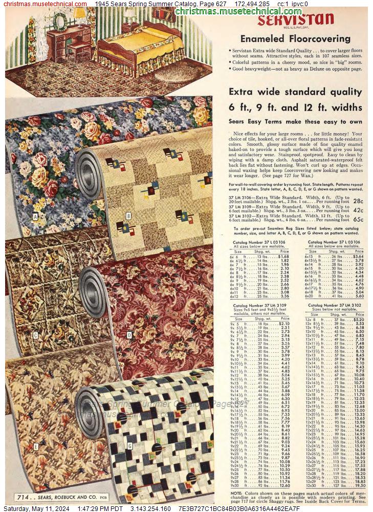 1945 Sears Spring Summer Catalog, Page 627
