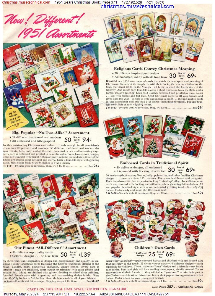 1951 Sears Christmas Book, Page 371
