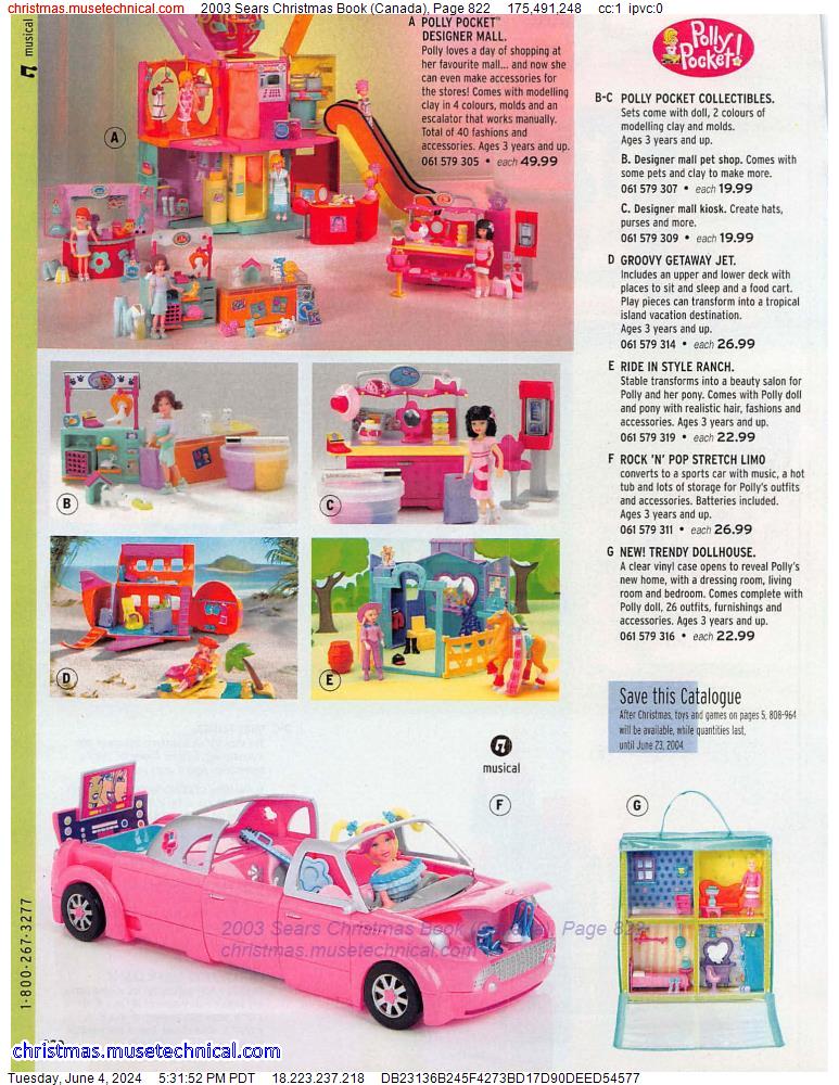 2003 Sears Christmas Book (Canada), Page 822