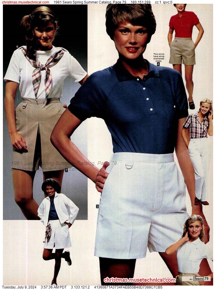 1981 Sears Spring Summer Catalog, Page 79