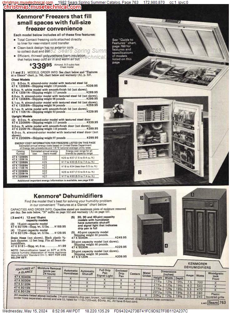 1982 Sears Spring Summer Catalog, Page 763