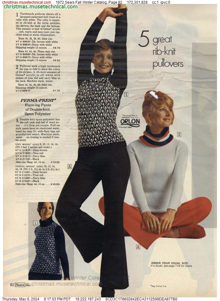 1972 Sears Fall Winter Catalog, Page 82