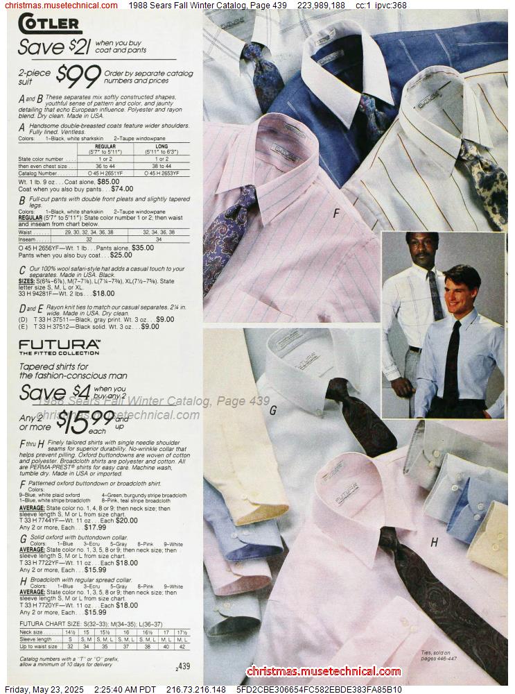 1988 Sears Fall Winter Catalog, Page 439