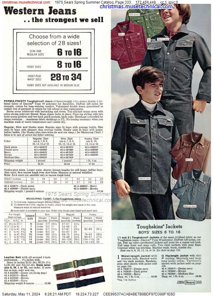 1975 Sears Spring Summer Catalog, Page 333