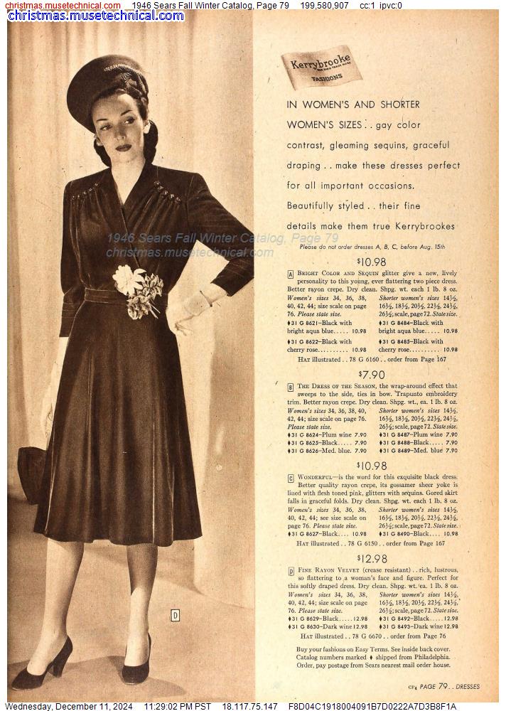 1946 Sears Fall Winter Catalog, Page 79