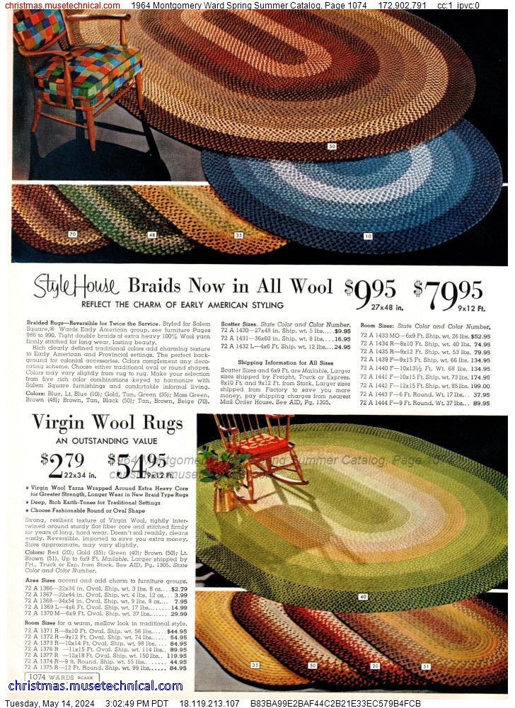 1964 Montgomery Ward Spring Summer Catalog, Page 1074