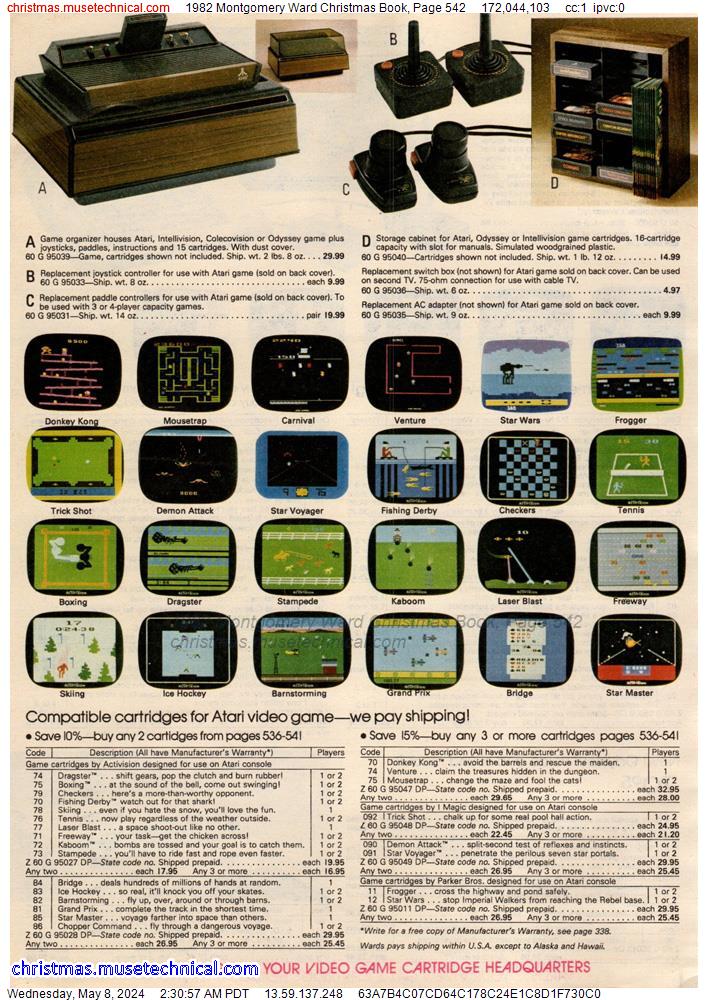 1982 Montgomery Ward Christmas Book, Page 542