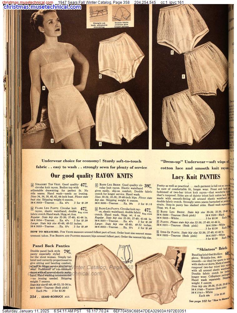 1947 Sears Fall Winter Catalog, Page 358