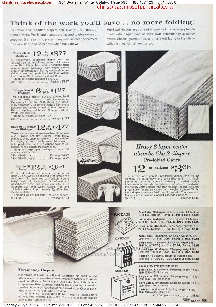 1964 Sears Fall Winter Catalog, Page 590