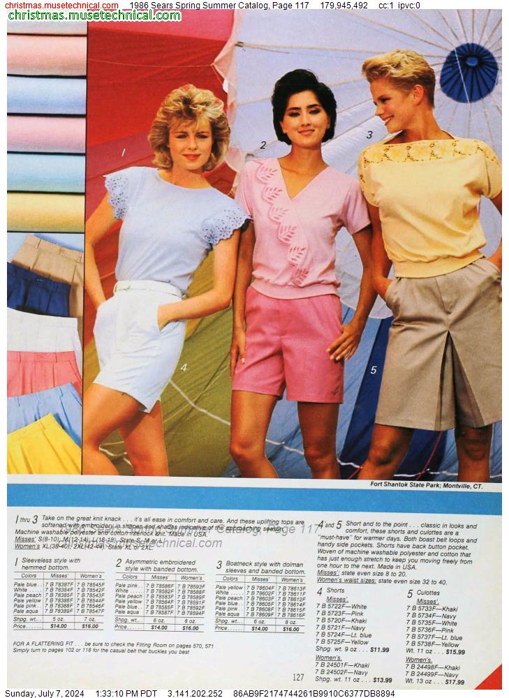 1986 Sears Spring Summer Catalog, Page 117