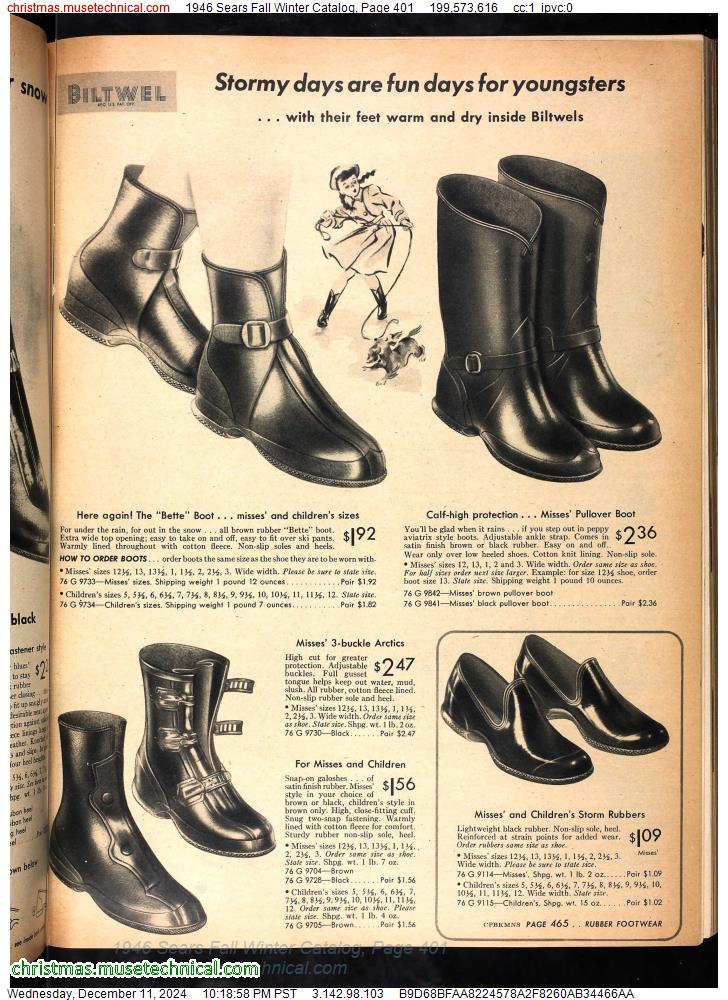 1946 Sears Fall Winter Catalog, Page 401